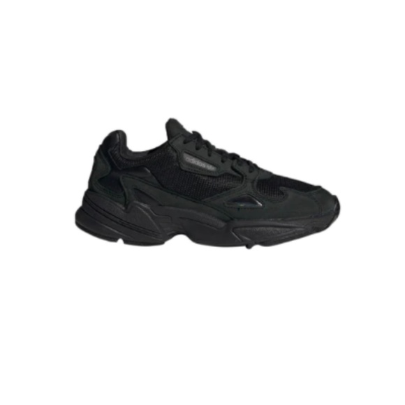adidas Shoes - Women's Adidas Falcon Suede Trim Mesh Black Sneakers Size 7.5 Worn Once
